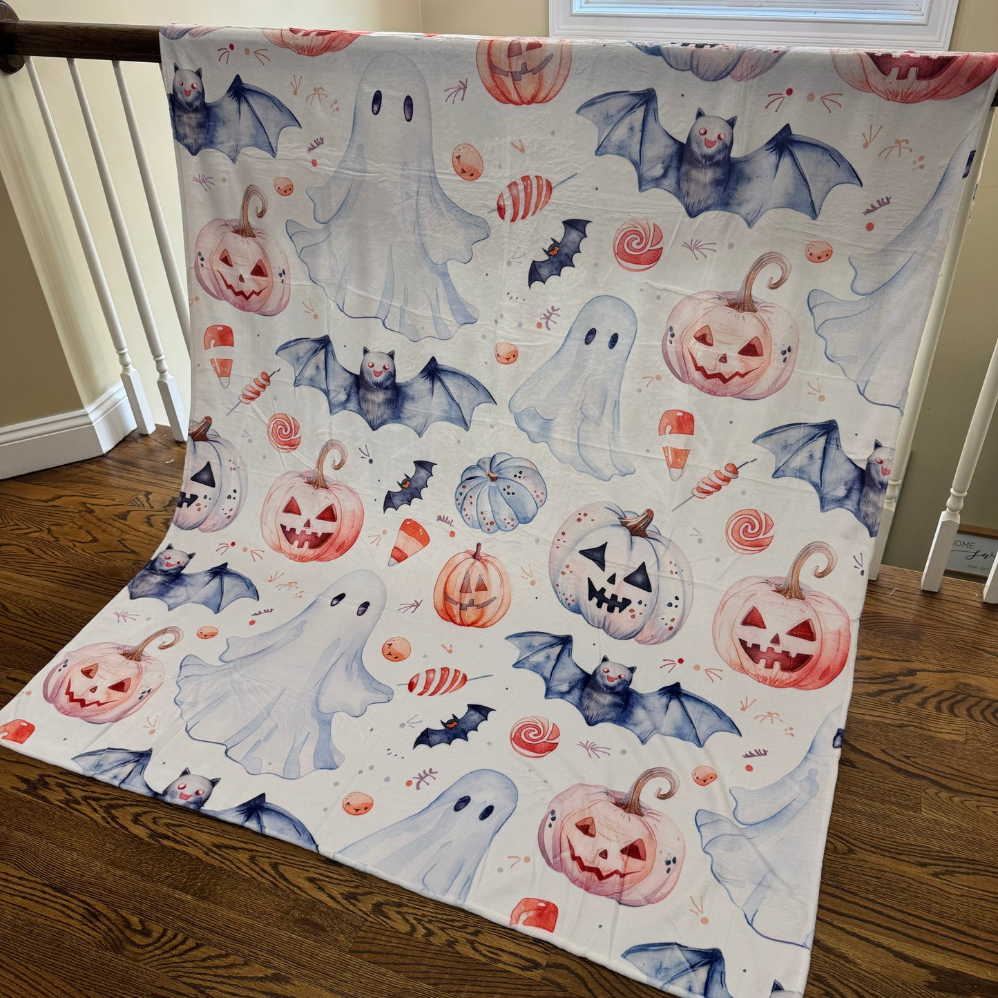 Blanket - Halloween - White Ghost - PREORDER