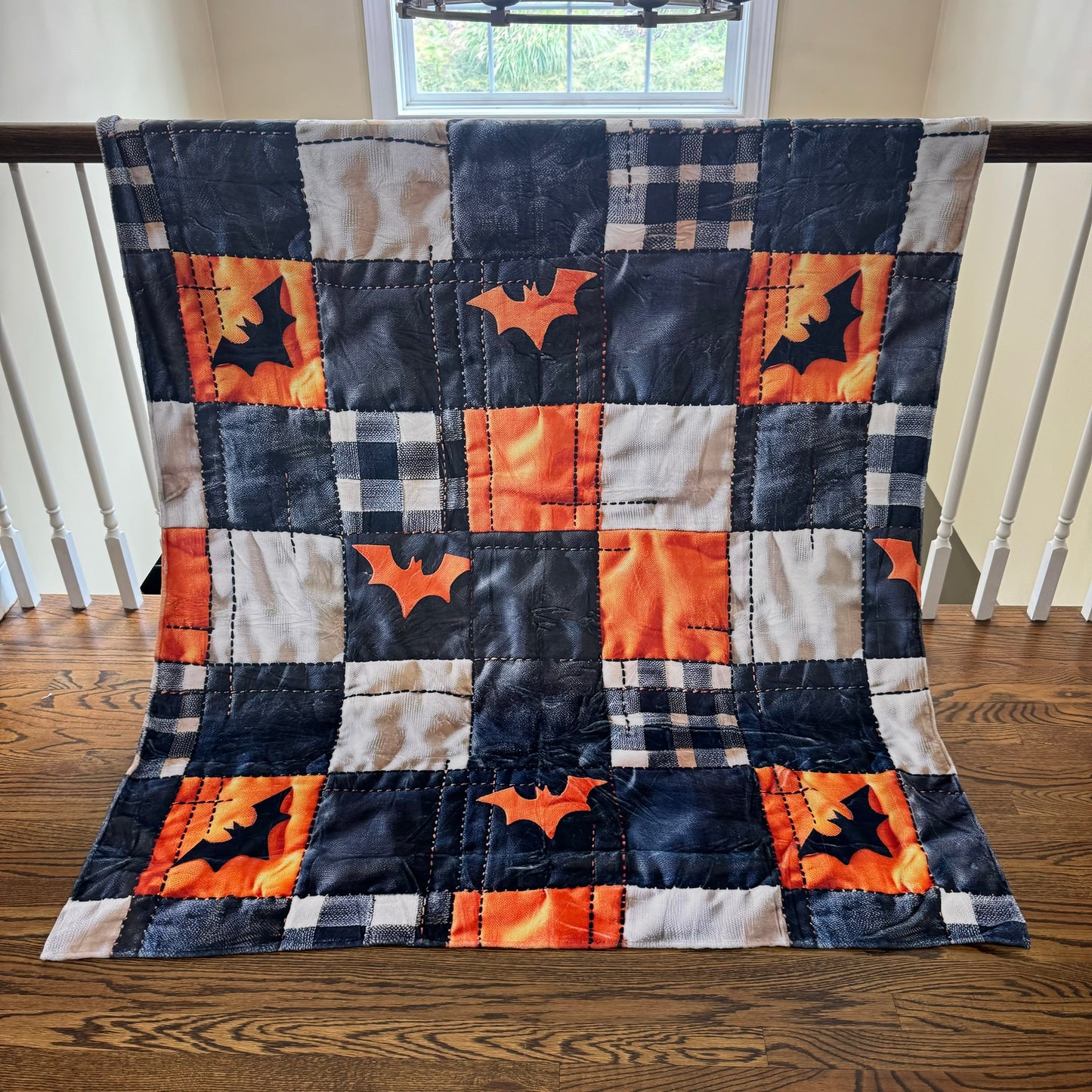 Blanket - Halloween - Quilted Bats - PREORDER