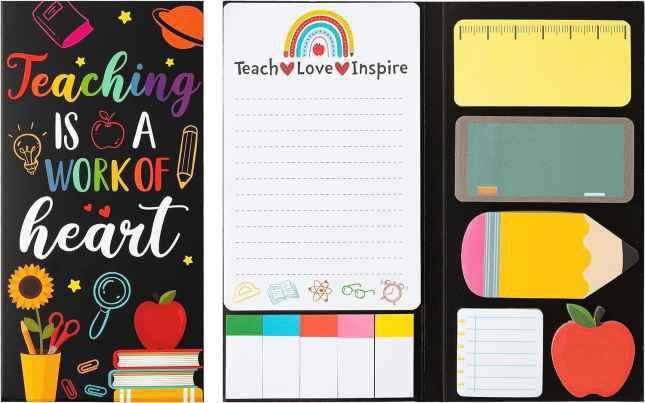 Sticky Note Booklet Set - Teaching Heart (Black Background) - PREORDER 6/21-6/24