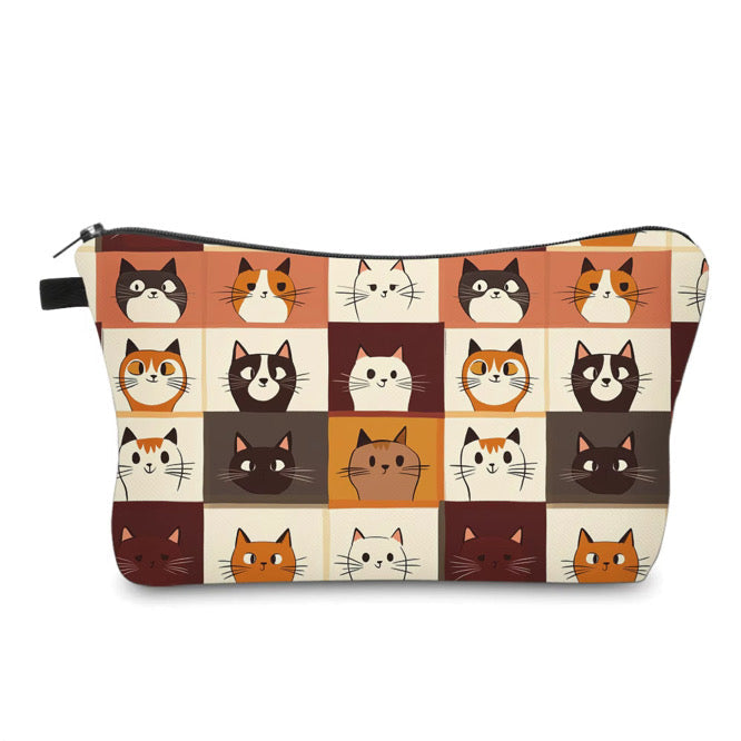 Pouch - Cat Head Squares