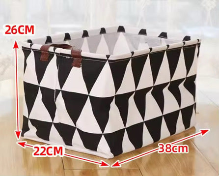 Pop Up Canvas Basket - Triangles - PREORDER 3/2-3/5