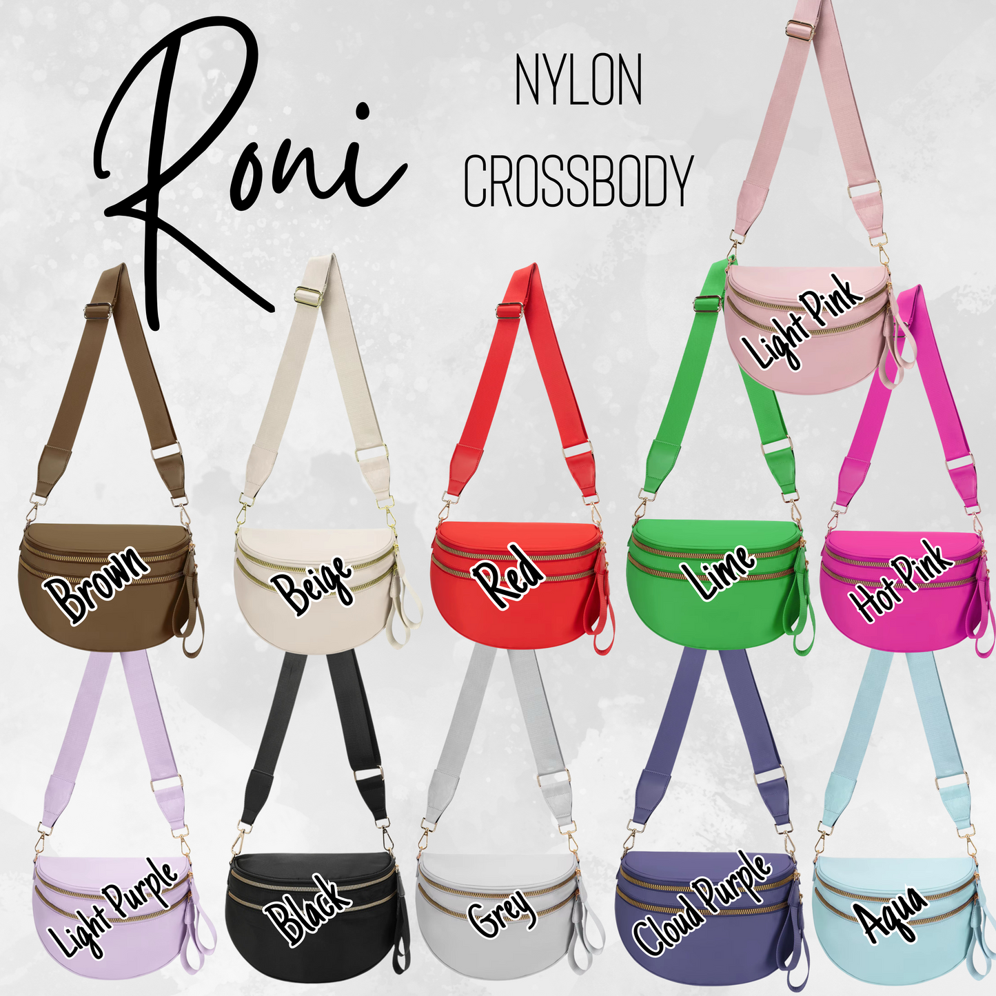 Roni - Solids - Nylon Crossbody - PREORDER