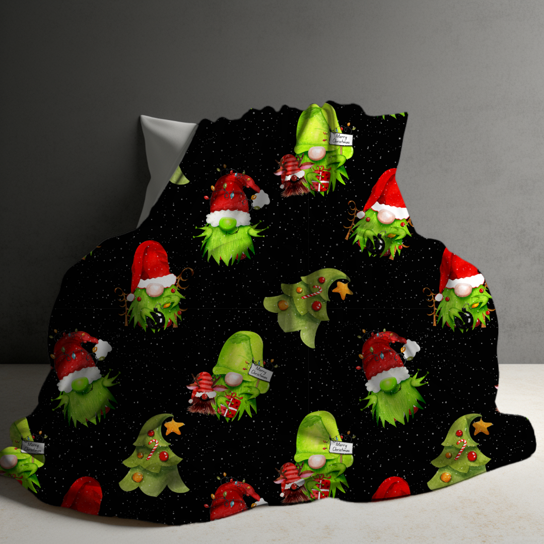 Blanket - Christmas - Green Gnome - PREORDER ENDS 10/10