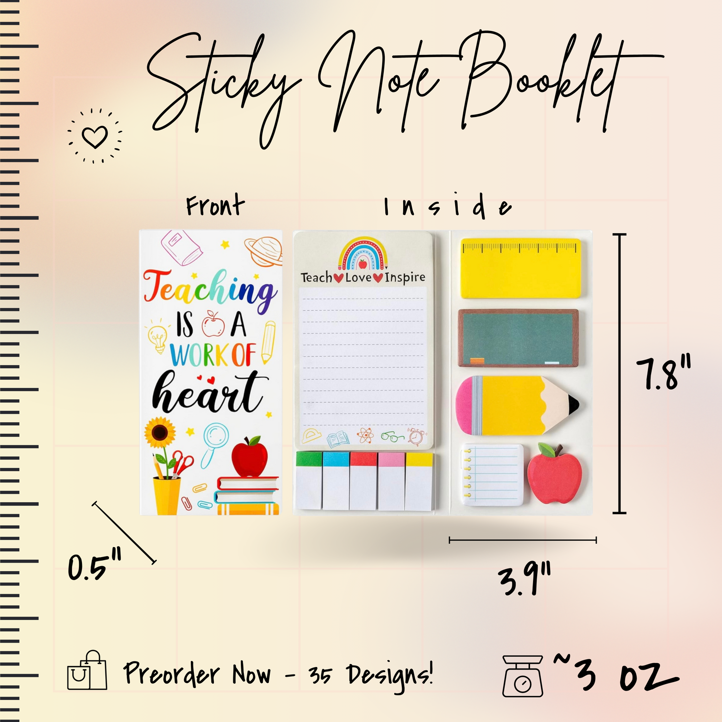 Sticky Note Booklet Set - Pandas - PREORDER 6/21-6/24