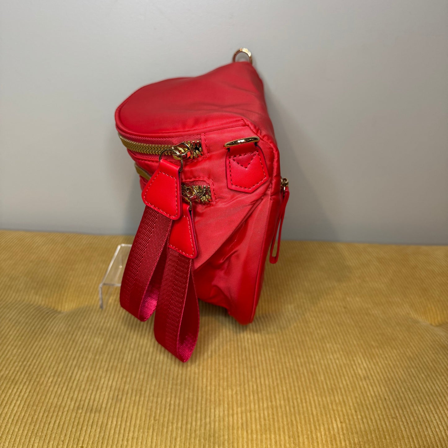 The Roni Nylon Crossbody - Solid Red