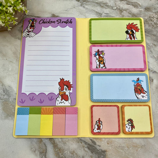 Sticky Note Booklet Set - Chicken - PREORDER 6/21-6/24