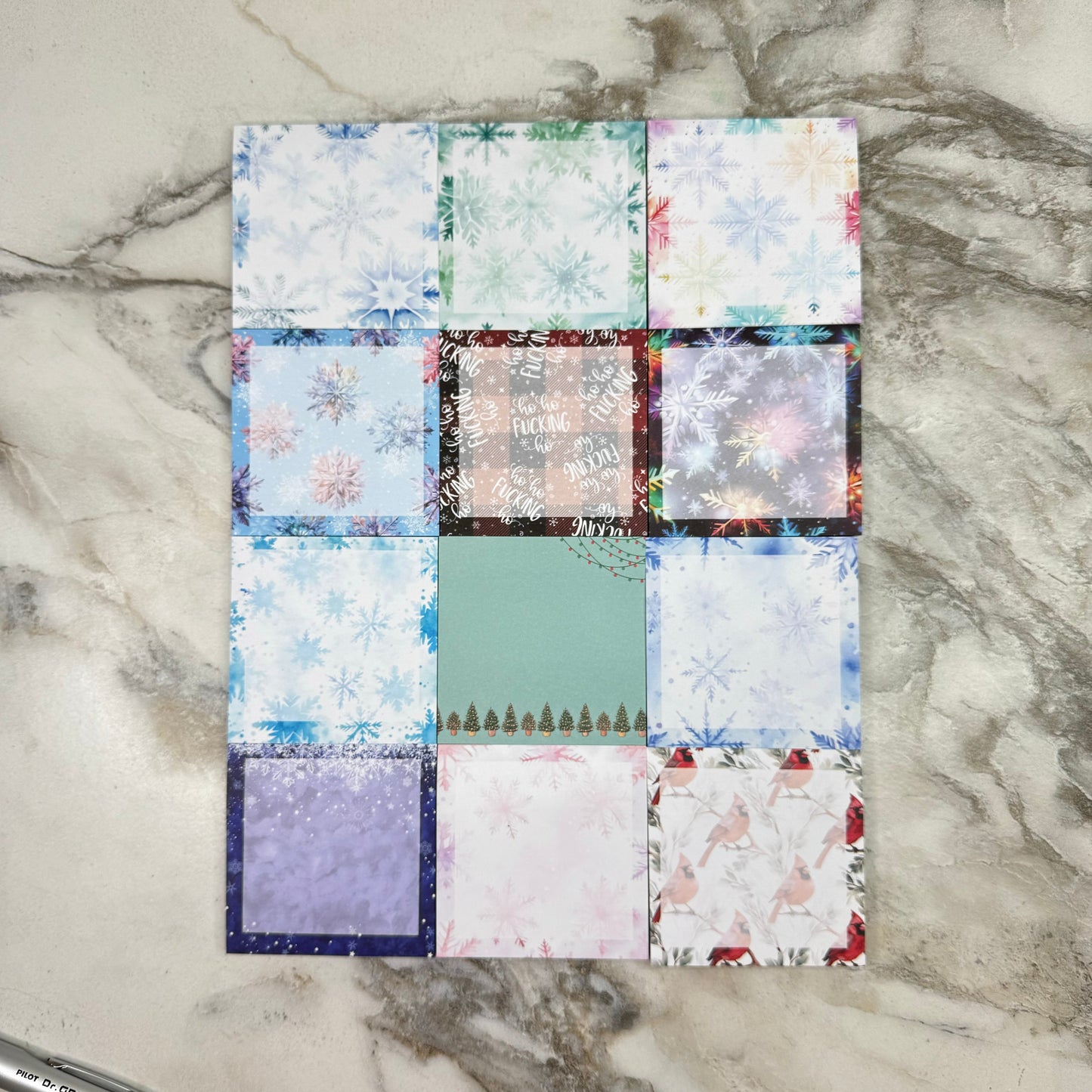 The Sticky Note Collection - Christmas Full Bundled Set 12 Pack