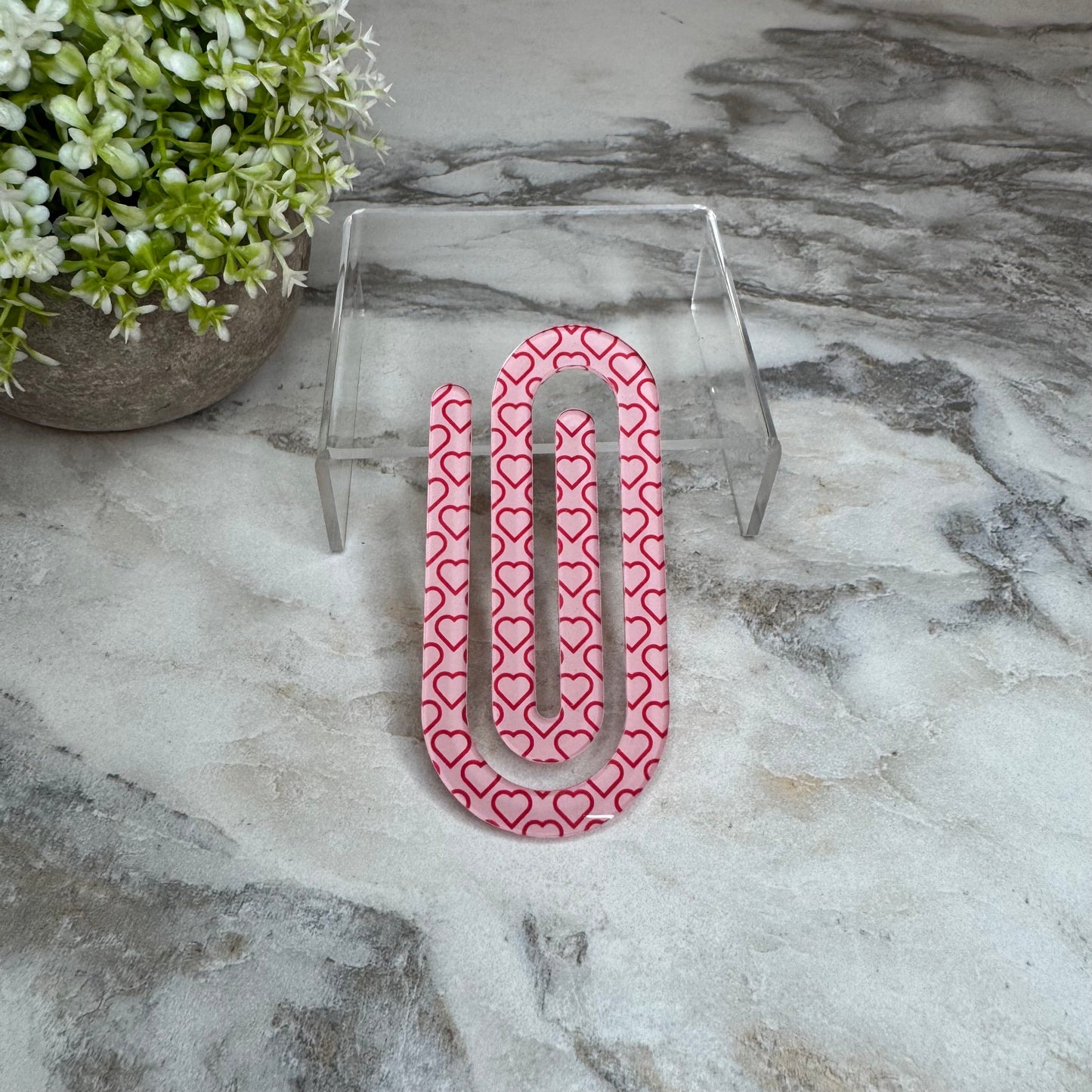 Jumbo Paperclip - Open Hearts