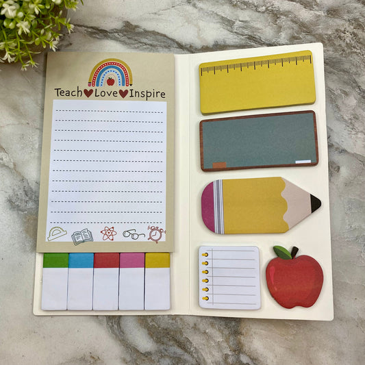 Sticky Note Booklet Set - Teaching Heart (White Background) - PREORDER 6/21-6/24
