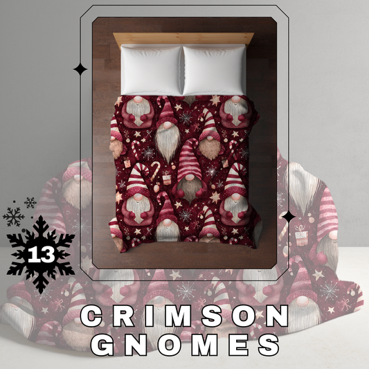 Blanket Christmas - Crimson Gnomes - PREORDER