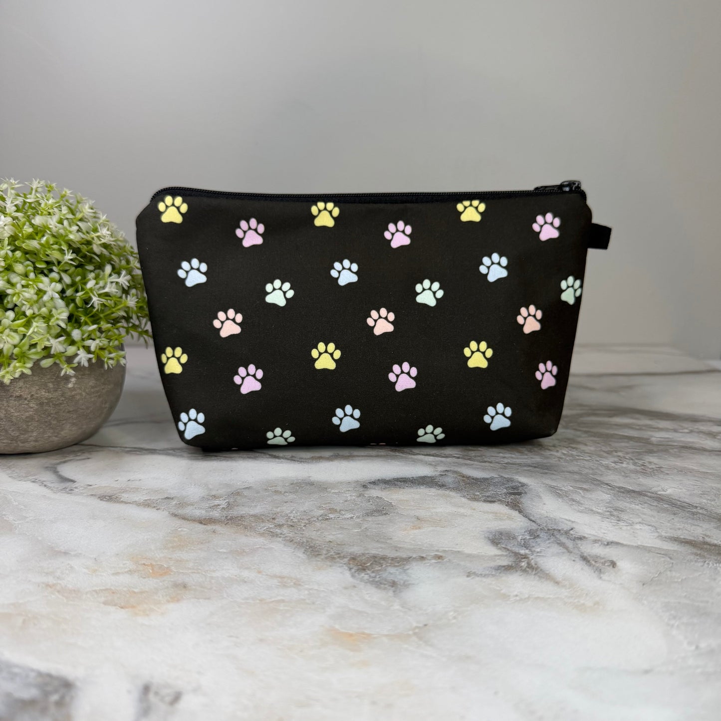 Pouch - Dog, Pastel Paw Prints