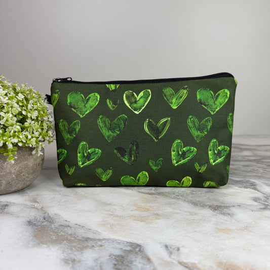 Pouch - St. Patrick’s Day - Dark Green Heart