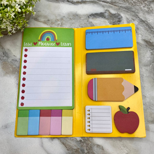 Sticky Note Booklet Set - Teacher - Big Heart - PREORDER 6/21-6/24