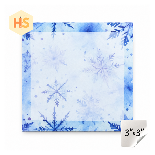 The Sticky Note Collection - Christmas Dark Blue Snowflakes