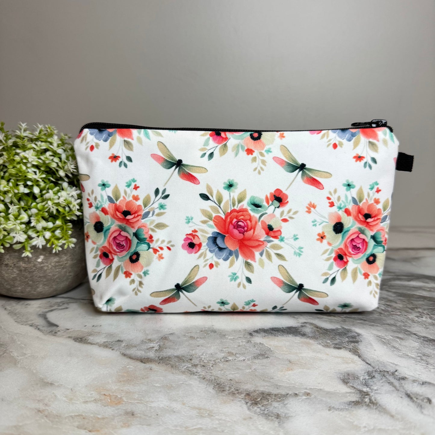 Pouch - Floral Dragonfly