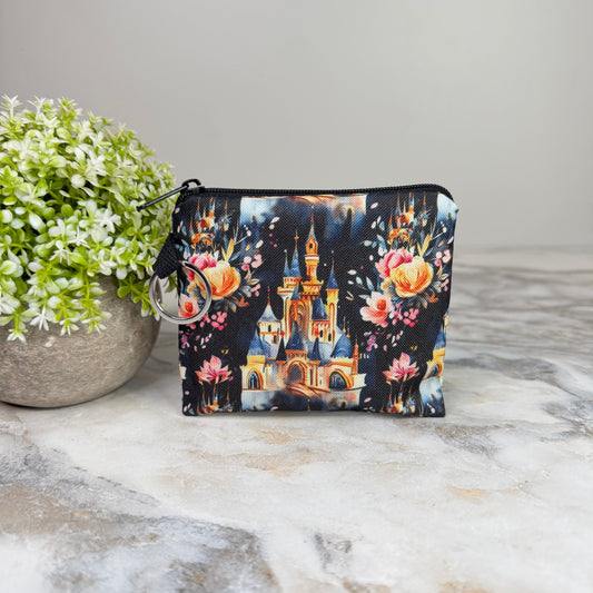 Mini Pouch - Castle Roses