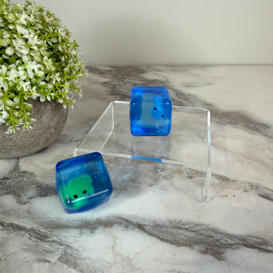 Squishy Toy - Ice Ice Baby Blue Creature Cube