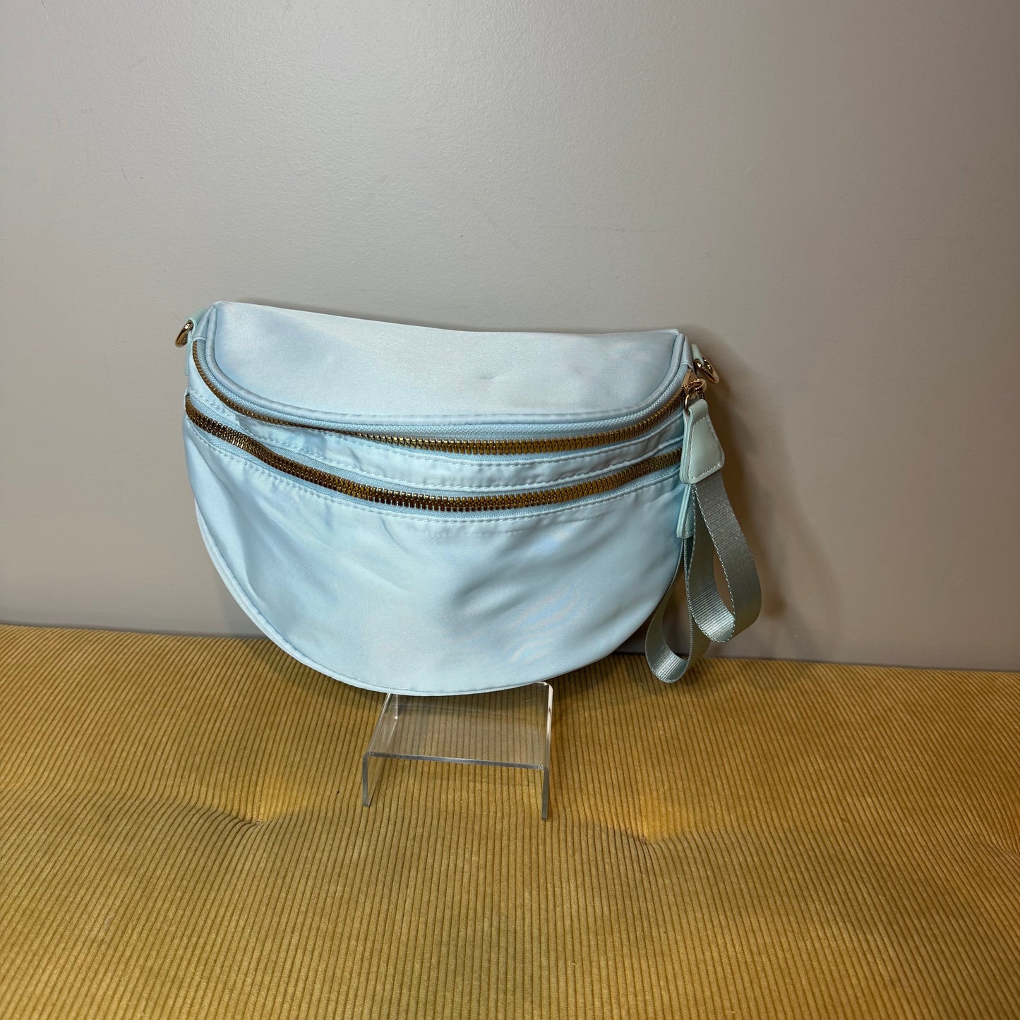 The Roni Nylon Crossbody - Solid Aqua