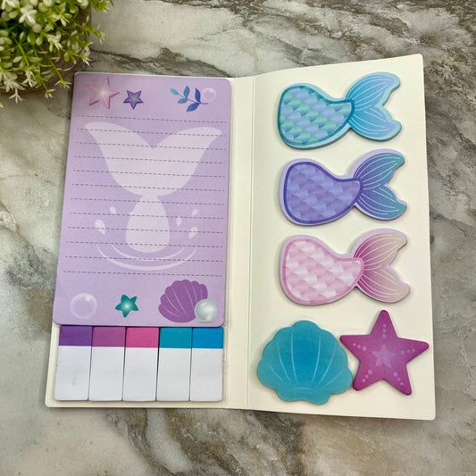 Sticky Note Booklet Set - Mermaid - PREORDER 6/21-6/24