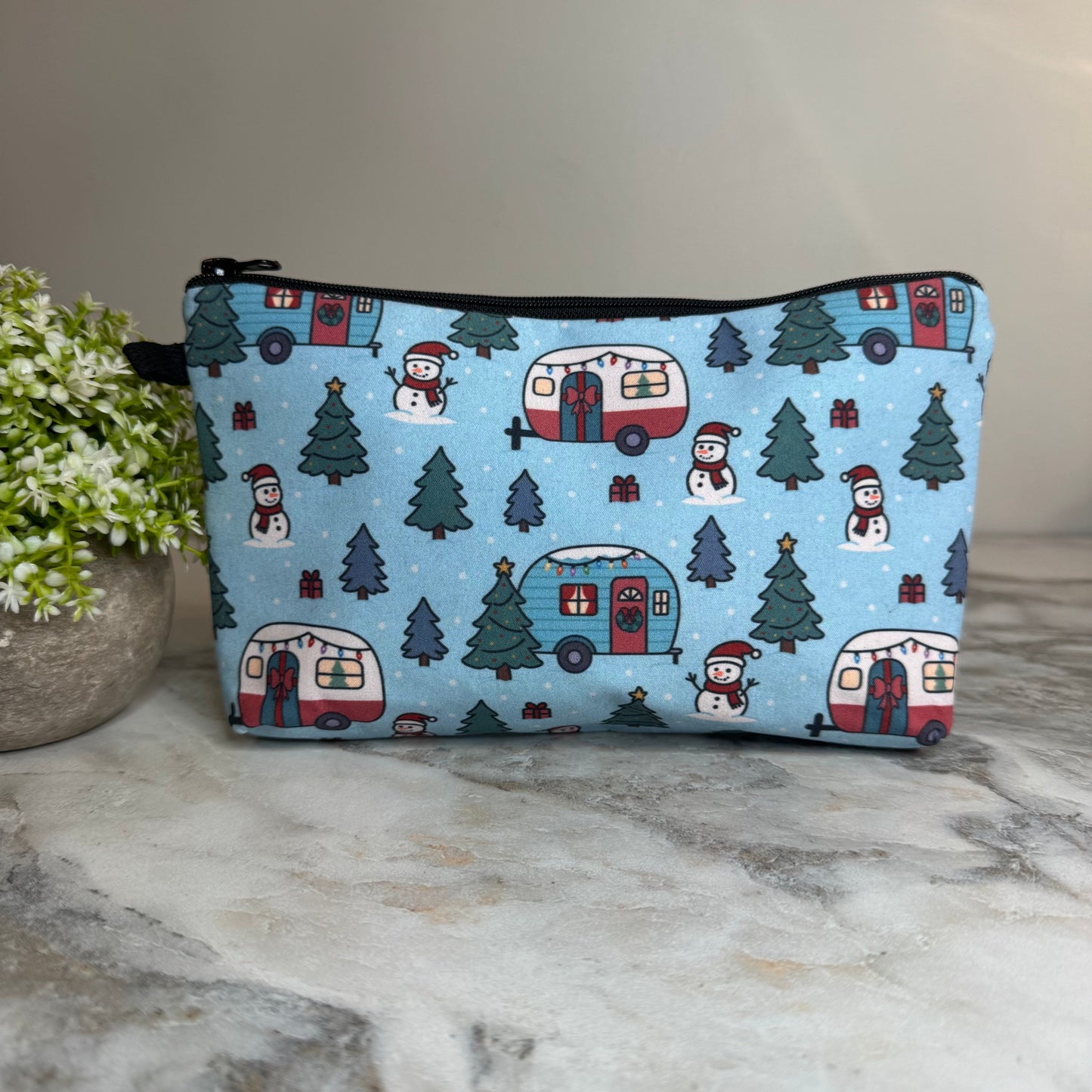 Pouch - Christmas Snowman Camper