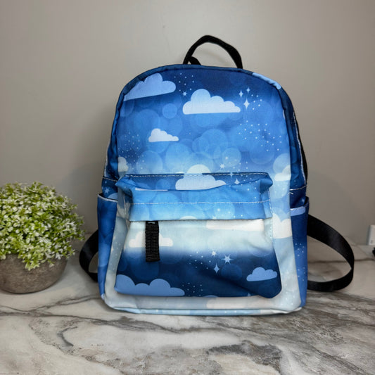 Mini Backpack - Blue Ombre Cloud