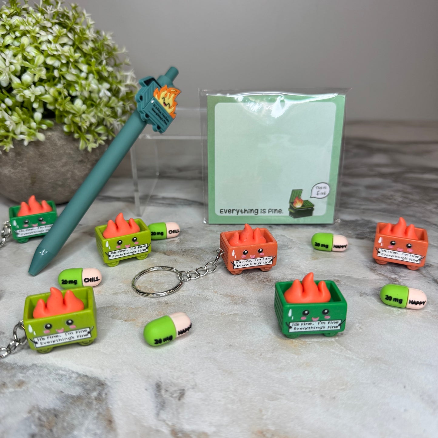 Bundled Set - Everything Is Fine Dumpster Fire