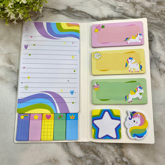 Sticky Note Booklet Set - Unicorns - PREORDER 6/21-6/24