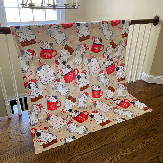 Blanket - Christmas - Cats - PREORDER ENDS 10/10