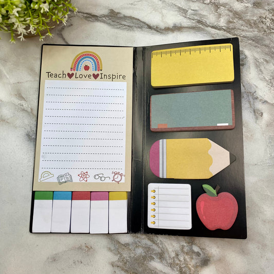 Sticky Note Booklet Set - Teaching Heart (Black Background) - PREORDER 6/21-6/24