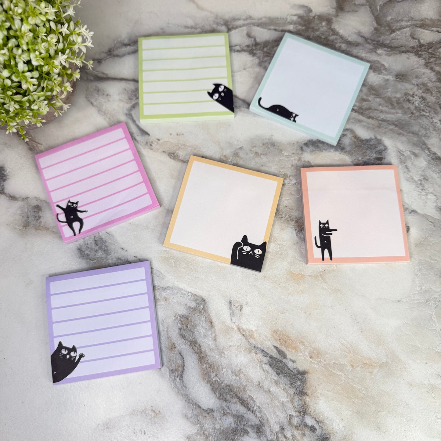 Sticky Notes - Black Cats