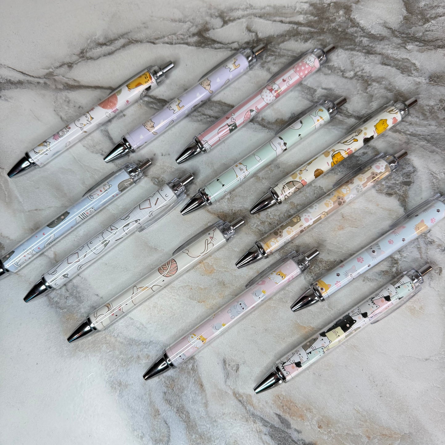 Pen - Clear Design Cat & Paw