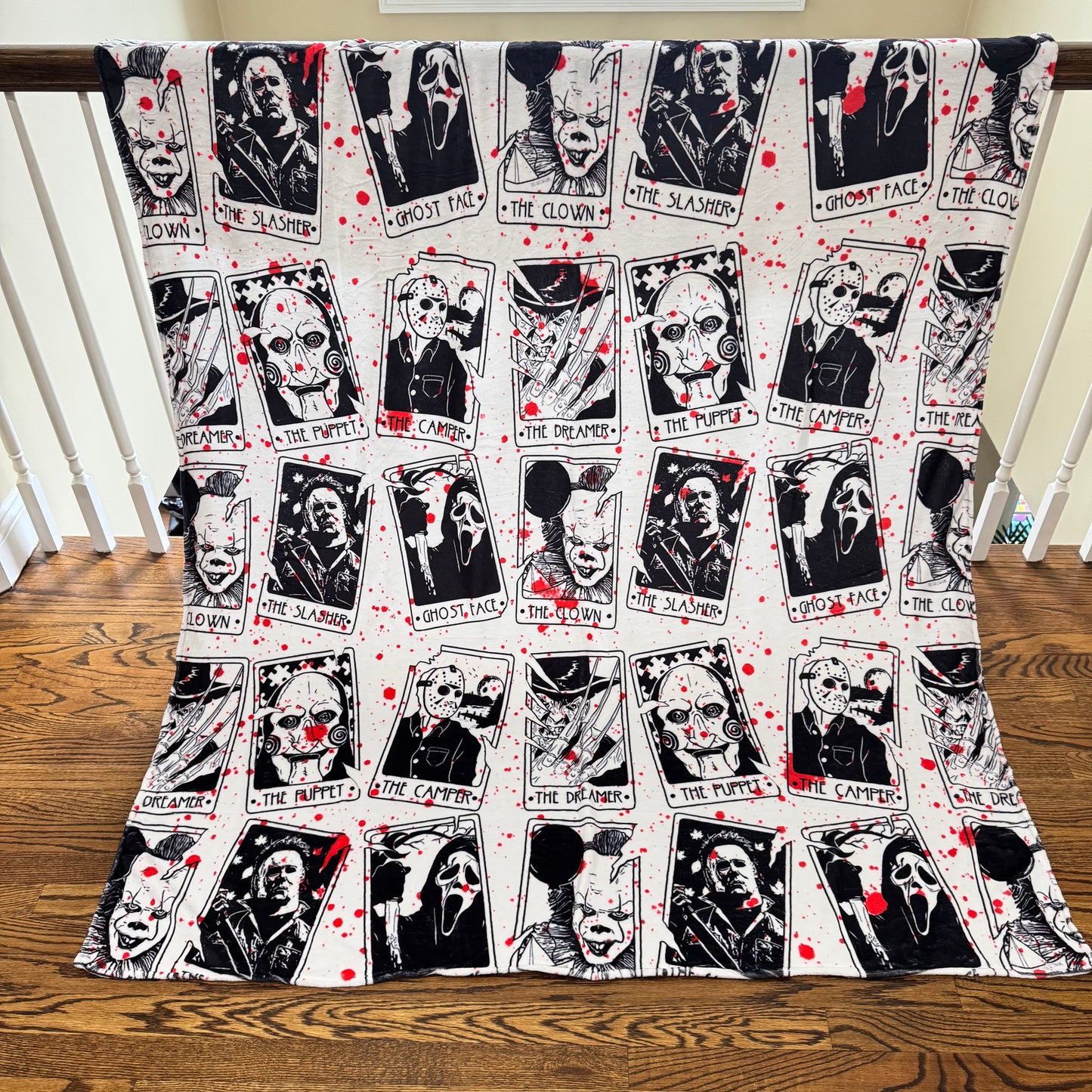Blanket - Halloween - Blood Splatter Tarot Card
