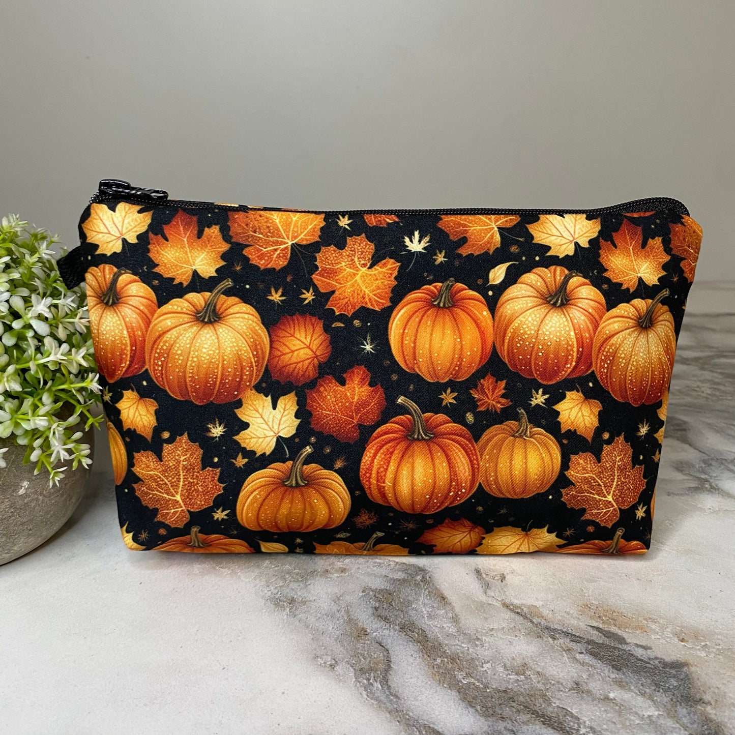 Pouch - Halloween Fall - Pumpkins & Leaves